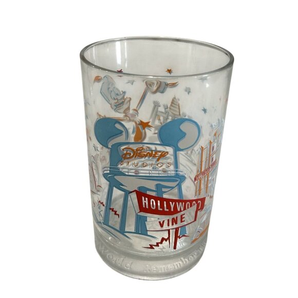 Set Of 4 Disney Commemorative Glasses 25 Years Of Magic Goofy & Mickey Mouse Vin - Picture 2 of 6